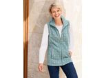 Fleeceweste CLASSIC BASICS, Damen, Gr. 56, grün (jade, kalkmint, bedruckt), 100% Polyester, bedruckt, gemustert, mehrfarbig, Westen Fleeceweste