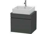 Duravit DuraStyle Konsolenwaschtischunterbau wandhängend Graphit Matt 600x478x512 mm - DS530004949 DS530004949