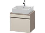 Duravit DuraStyle Konsolenwaschtischunterbau wandhängend Taupe & Basalt Matt 600x478x512 mm - DS5300 DS530009143
