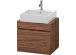 Duravit DuraStyle Konsolenwaschtischunterbau wandhängend Nussbaum dunkel Matt 600x478x512 mm - DS530 DS530002121