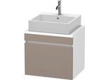 Duravit DuraStyle Konsolenwaschtischunterbau wandhängend Basalt & Weiß Matt 600x478x512 mm - DS53000 DS530004318