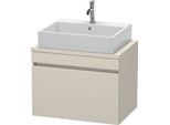 Duravit DuraStyle Konsolenwaschtischunterbau wandhängend Taupe Matt 700x478x512 mm - DS530109191 DS530109191