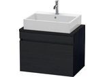 Duravit DuraStyle Konsolenwaschtischunterbau wandhängend Eiche Schwarz Matt 700x478x512 mm - DS53010 DS530101616