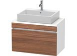 Duravit DuraStyle Konsolenwaschtischunterbau wandhängend Nussbaum & Weiß Matt 800x478x512 mm - DS530 DS530207918