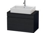 Duravit DuraStyle Konsolenwaschtischunterbau wandhängend Eiche Schwarz Matt 800x478x512 mm - DS53020 DS530201616