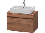 Duravit DuraStyle Konsolenwaschtischunterbau wandhängend Nussbaum Matt 800x478x512 mm - DS530207979 DS530207979