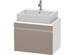 Duravit DuraStyle Konsolenwaschtischunterbau wandhängend Basalt & Weiß Matt 700x478x512 mm - DS53010 DS530104318
