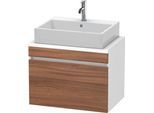 Duravit DuraStyle Konsolenwaschtischunterbau wandhängend Nussbaum & Weiß Matt 700x478x512 mm - DS530 DS530107918