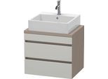 Duravit DuraStyle Konsolenwaschtischunterbau wandhängend Betongrau & Basalt Matt 600x478x512 mm - DS DS530500743