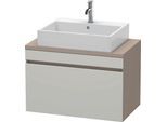 Duravit DuraStyle Konsolenwaschtischunterbau wandhängend Betongrau & Basalt Matt 800x478x512 mm - DS DS530200743