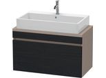 Duravit DuraStyle Konsolenwaschtischunterbau wandhängend Eiche Schwarz & Basalt Matt 900x478x512 mm DS530301643