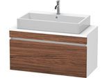 Duravit DuraStyle Konsolenwaschtischunterbau wandhängend Nussbaum dunkel & Weiß Matt 1000x478x512 mm DS530402118