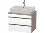 Duravit DuraStyle Konsolenwaschtischunterbau wandhängend Weiß & Basalt Matt 700x478x512 mm - DS53060 DS530601843