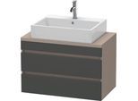 Duravit DuraStyle Konsolenwaschtischunterbau wandhängend Graphit & Basalt Matt 800x478x512 mm - DS53 DS530704943