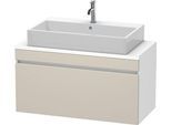 Duravit DuraStyle Konsolenwaschtischunterbau wandhängend Taupe & Weiß Matt 1000x478x512 mm - DS53040 DS530409118