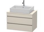 Duravit DuraStyle Konsolenwaschtischunterbau wandhängend Taupe Matt 800x478x512 mm - DS530709191 DS530709191