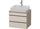 Duravit DuraStyle Konsolenwaschtischunterbau wandhängend Taupe & Basalt Matt 600x478x512 mm - DS5305 DS530509143