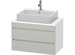 Duravit DuraStyle Konsolenwaschtischunterbau wandhängend Betongrau & Weiß Matt 800x478x512 mm - DS53 DS530700718
