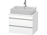 Duravit DuraStyle Konsolenwaschtischunterbau wandhängend Weiß Matt 700x478x512 mm - DS530601818 DS530601818