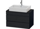 Duravit DuraStyle Konsolenwaschtischunterbau wandhängend Eiche Schwarz Matt 800x478x512 mm - DS53070 DS530701616