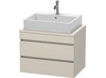 Duravit DuraStyle Konsolenwaschtischunterbau wandhängend Taupe Matt 700x478x512 mm - DS530609191 DS530609191