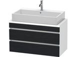 Duravit DuraStyle Konsolenwaschtischunterbau wandhängend Eiche Schwarz & Weiß Matt 900x478x512 mm - DS530801618