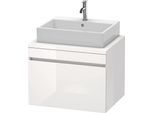 Duravit DuraStyle Konsolenwaschtischunterbau wandhängend Weiß Hochglanz 700x548x512 mm - DS531102222 DS531102222
