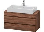 Duravit DuraStyle Konsolenwaschtischunterbau wandhängend Nussbaum dunkel Matt 1000x478x512 mm - DS53 DS530902121
