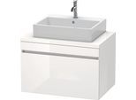 Duravit DuraStyle Konsolenwaschtischunterbau wandhängend Weiß Hochglanz 800x548x512 mm - DS531202222 DS531202222