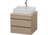 Duravit DuraStyle Konsolenwaschtischunterbau wandhängend Leinen Matt 600x548x512 mm - DS531507575 DS531507575