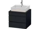 Duravit DuraStyle Konsolenwaschtischunterbau wandhängend Eiche Schwarz Matt 600x548x512 mm - DS53150 DS531501616
