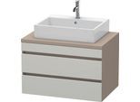 Duravit DuraStyle Konsolenwaschtischunterbau wandhängend Betongrau & Basalt Matt 800x548x512 mm - DS DS531700743