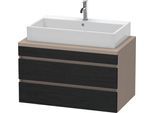 Duravit DuraStyle Konsolenwaschtischunterbau wandhängend Eiche Schwarz & Basalt Matt 900x548x512 mm DS531801643