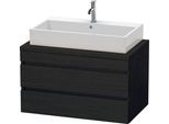Duravit DuraStyle Konsolenwaschtischunterbau wandhängend Eiche Schwarz Matt 900x548x512 mm - DS53180 DS531801616
