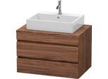 Duravit DuraStyle Konsolenwaschtischunterbau wandhängend Nussbaum dunkel Matt 800x548x512 mm - DS531 DS531702121