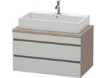 Duravit DuraStyle Konsolenwaschtischunterbau wandhängend Betongrau & Basalt Matt 900x548x512 mm - DS DS531800743