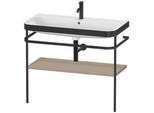 Duravit Happy D.2 Plus c-bonded Set mit Metallkonsole Leinen Matt 975x490x850 mm - HP4738O7575 HP4738O7575
