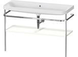 Duravit Happy D.2 Plus c-shaped Set mit Metallkonsole Weiß Supermatt 1175x490x850 mm - HP4839N848400 HP4839N84840000