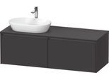 Duravit Ketho.2 Konsolenwaschtischunterbau wandhängend Graphit Supermatt 1400x550x459 mm - K24888L80 K24888L80800000