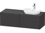 Duravit Ketho.2 Konsolenwaschtischunterbau wandhängend Graphit Supermatt 1400x550x459 mm - K24888R80 K24888R80800000