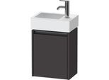Duravit Ketho.2 Waschtischunterbau wandhängend Graphit Supermatt 364x238x440 mm - K25071L80800000 K25071L80800000