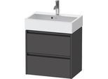 Duravit Ketho.2 Waschtischunterbau wandhängend Graphit Matt 584x390x549 mm - K25273049490000 K25273049490000