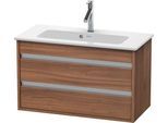 Duravit Ketho Waschtischunterbau wandhängend Nussbaum Matt 800x385x480 mm - KT645307979 KT645307979