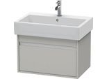 Duravit Ketho Waschtischunterbau wandhängend Betongrau Matt 650x440x410 mm - KT668400707 KT668400707