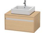 Duravit Ketho Konsolenwaschtischunterbau wandhängend Natur Eiche Matt 800x550x426 mm - KT669403030 KT669403030
