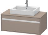 Duravit Ketho Konsolenwaschtischunterbau wandhängend Basalt Matt 1000x550x426 mm - KT669504343 KT669504343