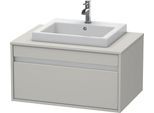 Duravit Ketho Konsolenwaschtischunterbau wandhängend Betongrau Matt 800x550x426 mm - KT679400707 KT679400707