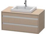 Duravit Ketho Konsolenwaschtischunterbau wandhängend Leinen Matt 1000x550x496 mm - KT675507575 KT675507575