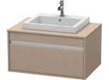 Duravit Ketho Konsolenwaschtischunterbau wandhängend Leinen Matt 800x550x426 mm - KT679407575 KT679407575