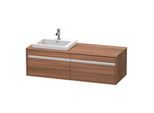 Duravit Ketho Konsolenwaschtischunterbau wandhängend Nussbaum Matt 1400x550x426 mm - KT6797L7979 KT6797L7979